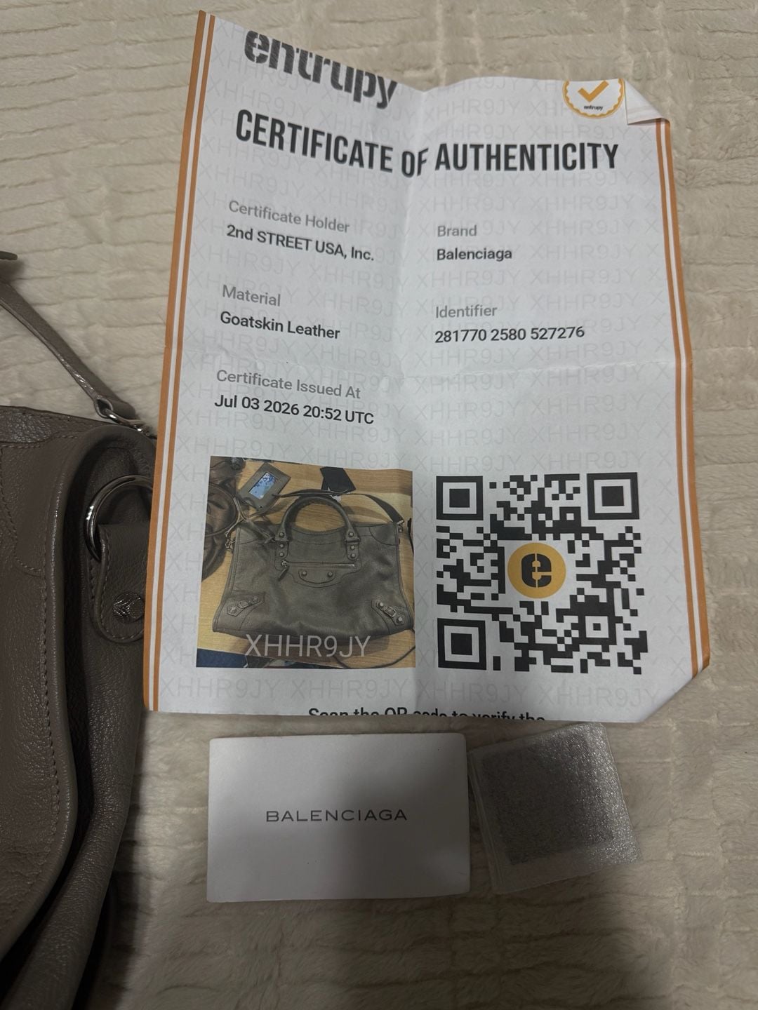 Balenciaga city Leather Shoulder Bag Grey 9
