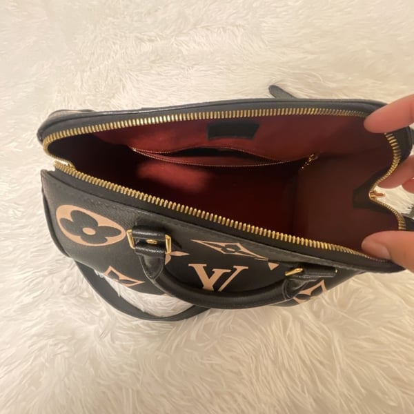 Louis Vuitton Speedy Bandouliere 25 Bicolor Monogram Empreinte Black