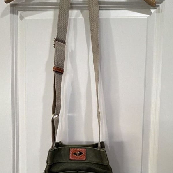 Dooney & Bourke Canvas Crossbody Bag Olive Green