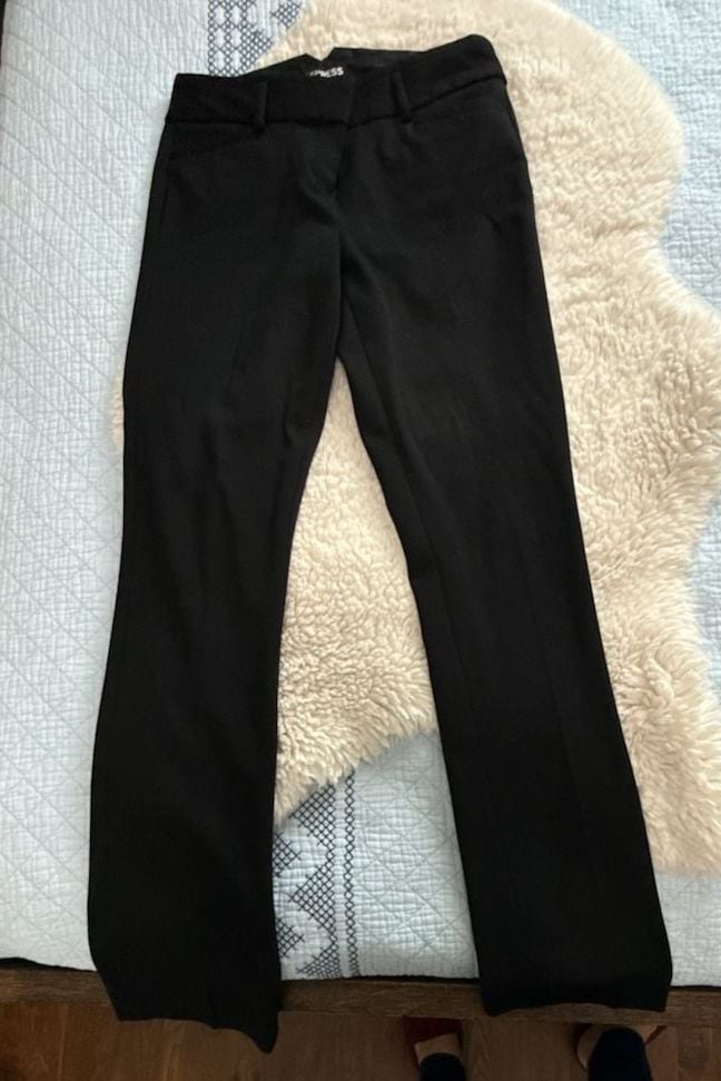 Express Columnist Pants Size 0R Black Work Trousers ( 36, small, or size 4 2