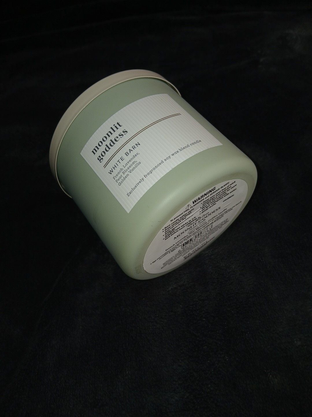 White Barn Moonlit Goddess 3-Wick Candle 14.5 oz Green 3