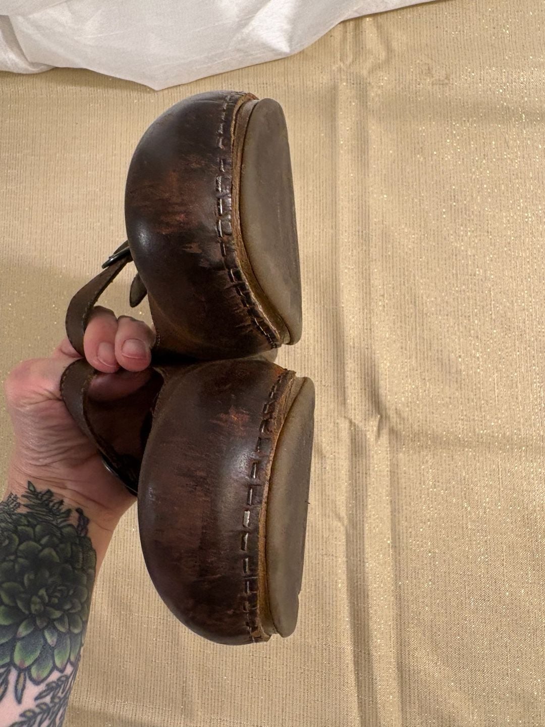 Dansko Martina Size 39 Brown Leather Mary Jane Clogs 10