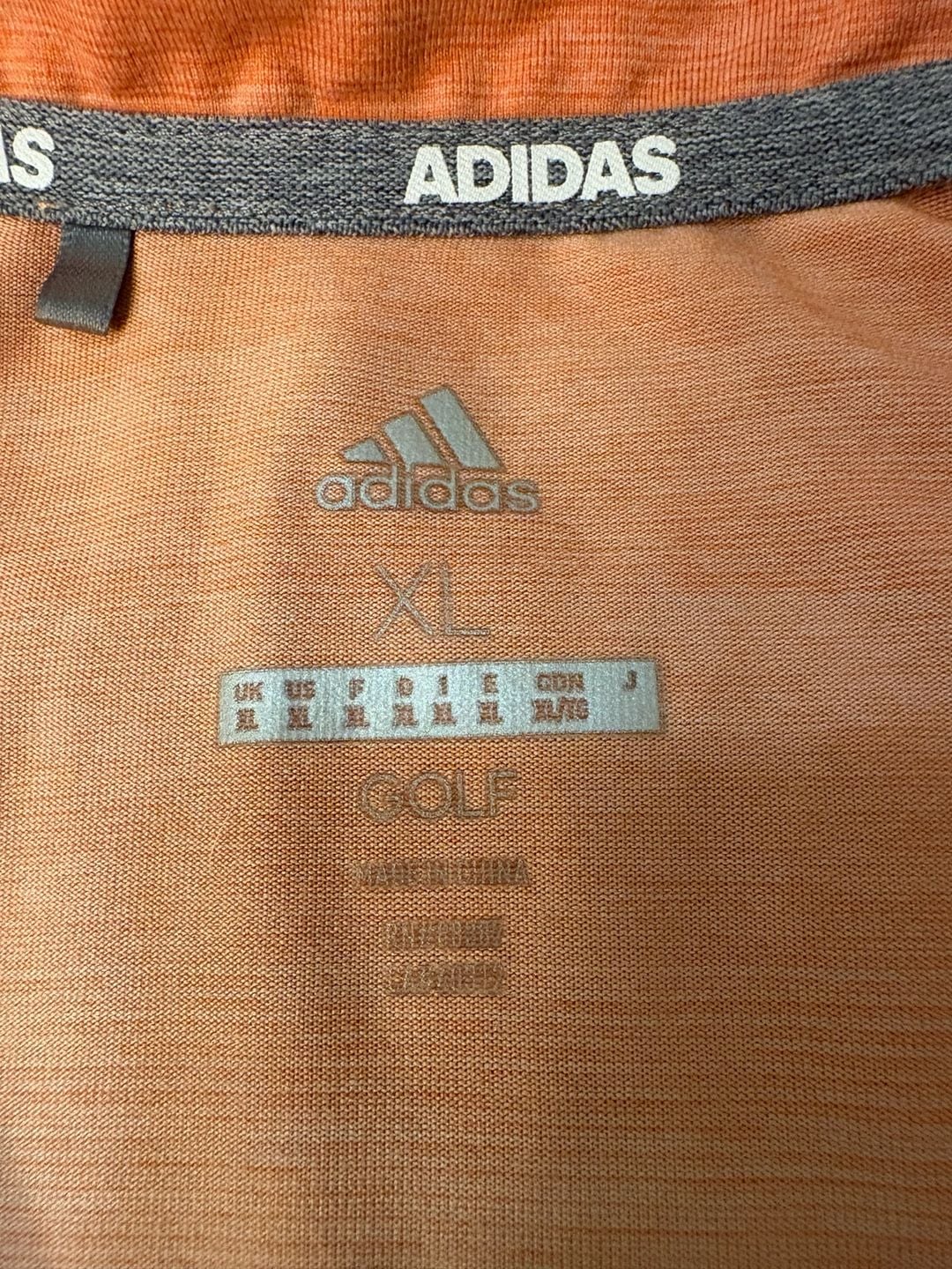 Adidas Golf Women's World Series of Poker Orange Long Sleeve 1/4 Zip Pullover 5
