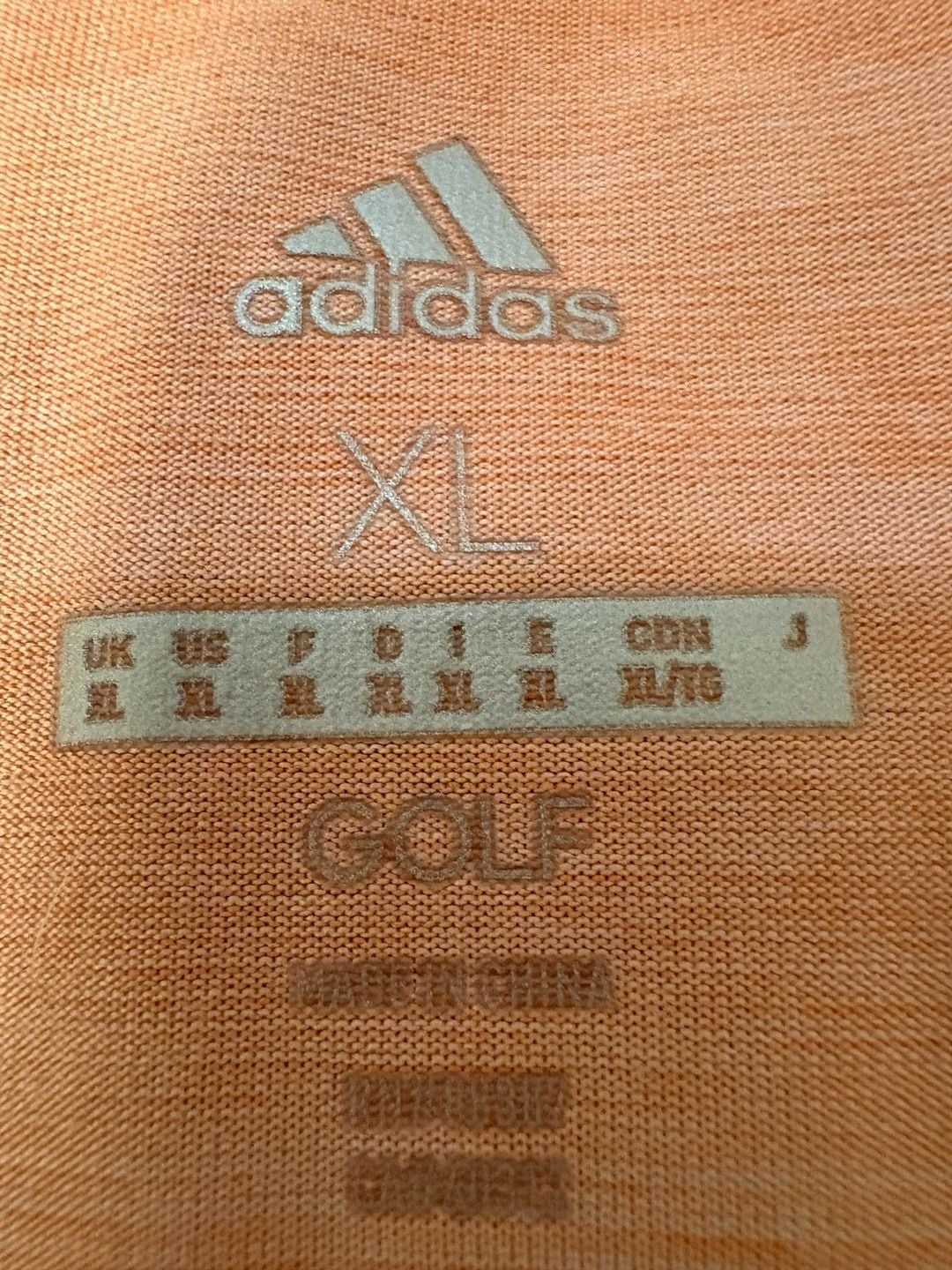 Adidas Golf Women's World Series of Poker Orange Long Sleeve 1/4 Zip Pullover 6