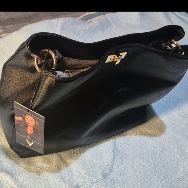 Vanessa Williams Black Hobo Handbag New with Tags