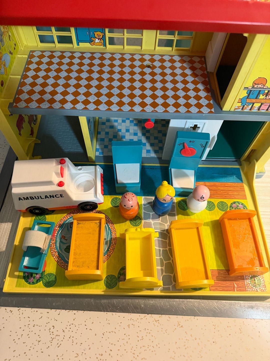 Fisher-Price Toys | 1976 Fisher-Price Little People Children’s Hospital Playset 1