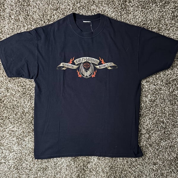 Harley-Davidson Shop Of Wildwood New Jersey T-Shirt Black Graphic Tee