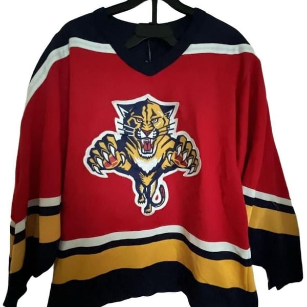 CCM Florida Panthers NHL Hockey Jersey Size S Vintage Red