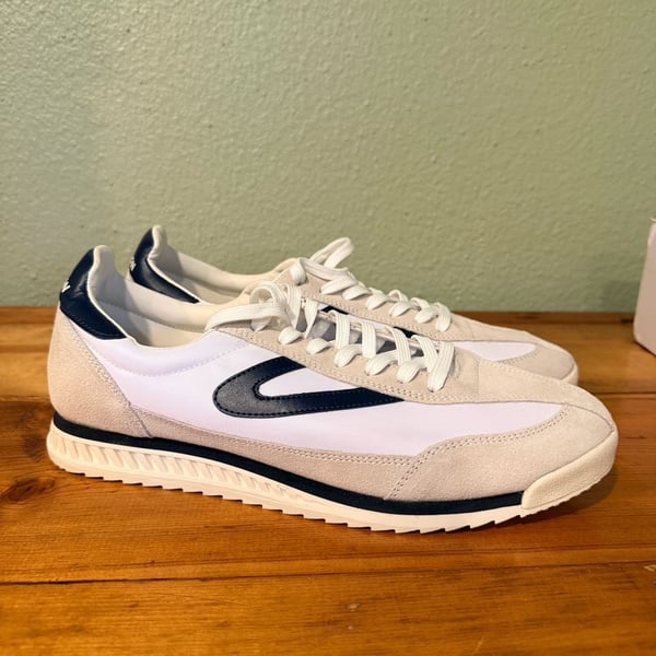 Tretorn Rawlins Size 11M White Navy Sneakers
