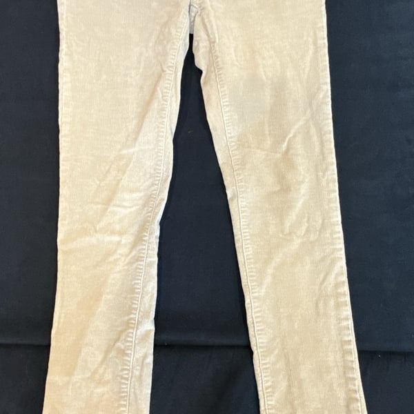 Patagonia Organic Cotton Corduroy Pants Size 27 Beige Slim Skinny