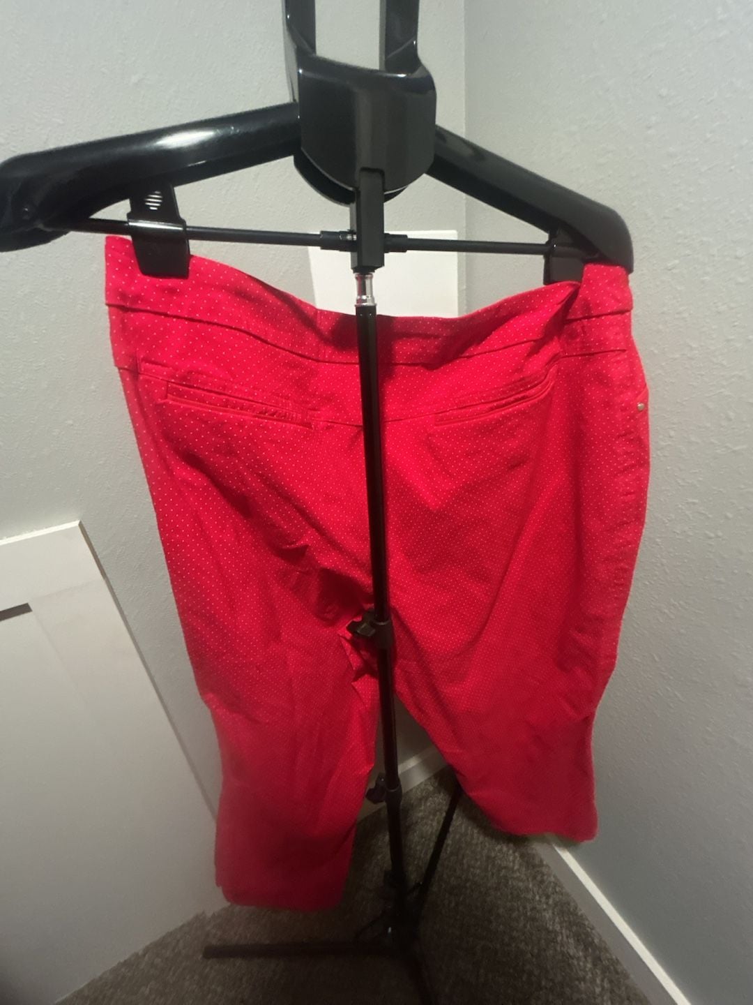 Dalia Pants Size 18W Red White Polka Dot Capris 6