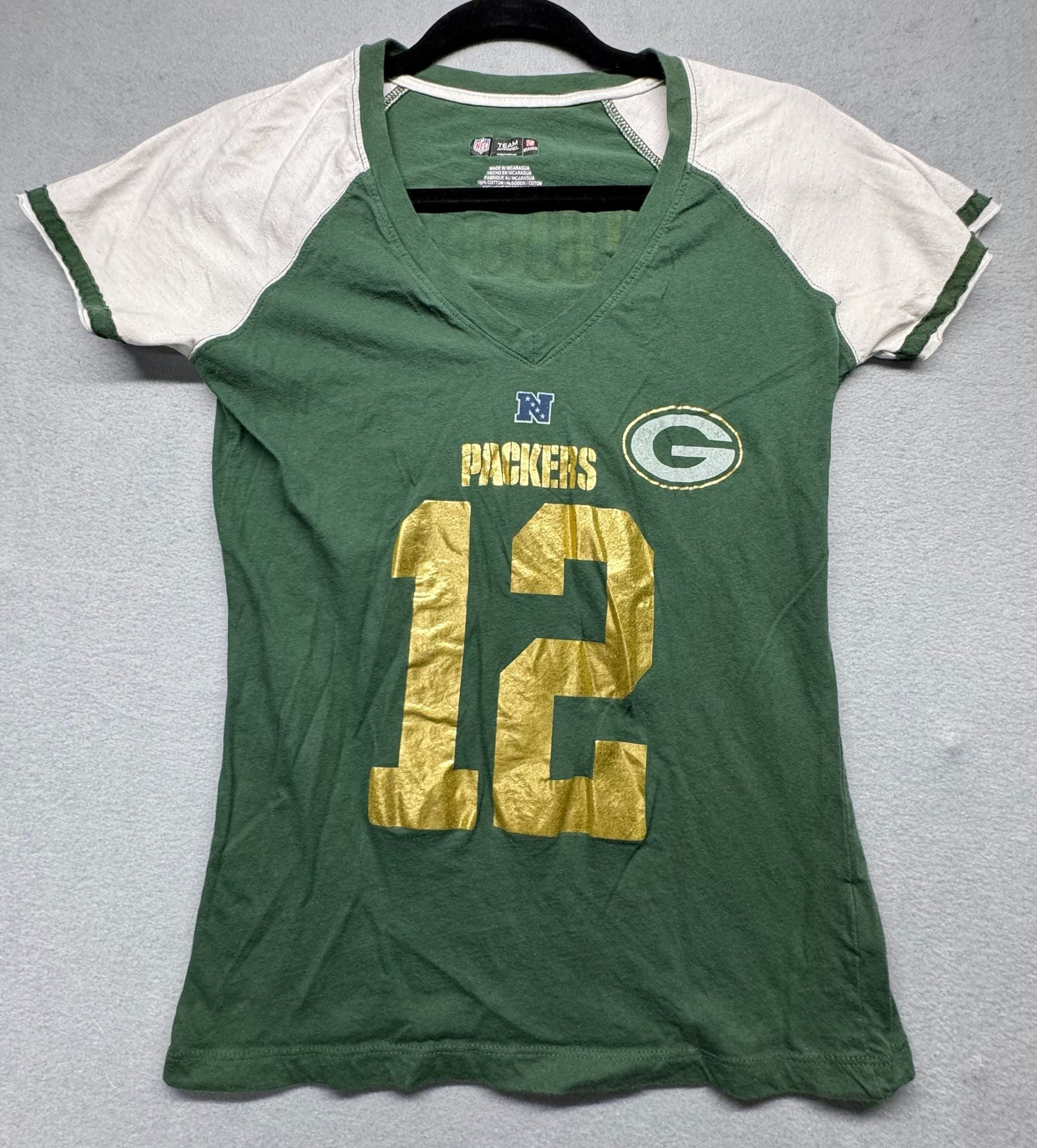 NFL Team Apparel Green Bay Packers Rodgers #12 Size M T-Shirt 2