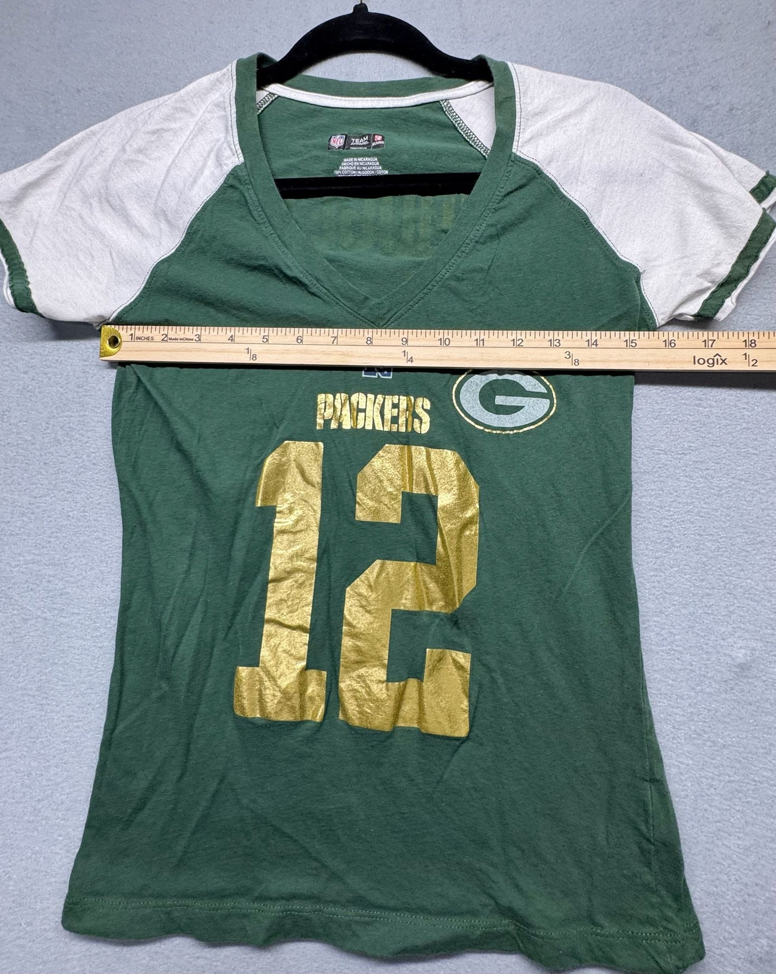 NFL Team Apparel Green Bay Packers Rodgers #12 Size M T-Shirt 8