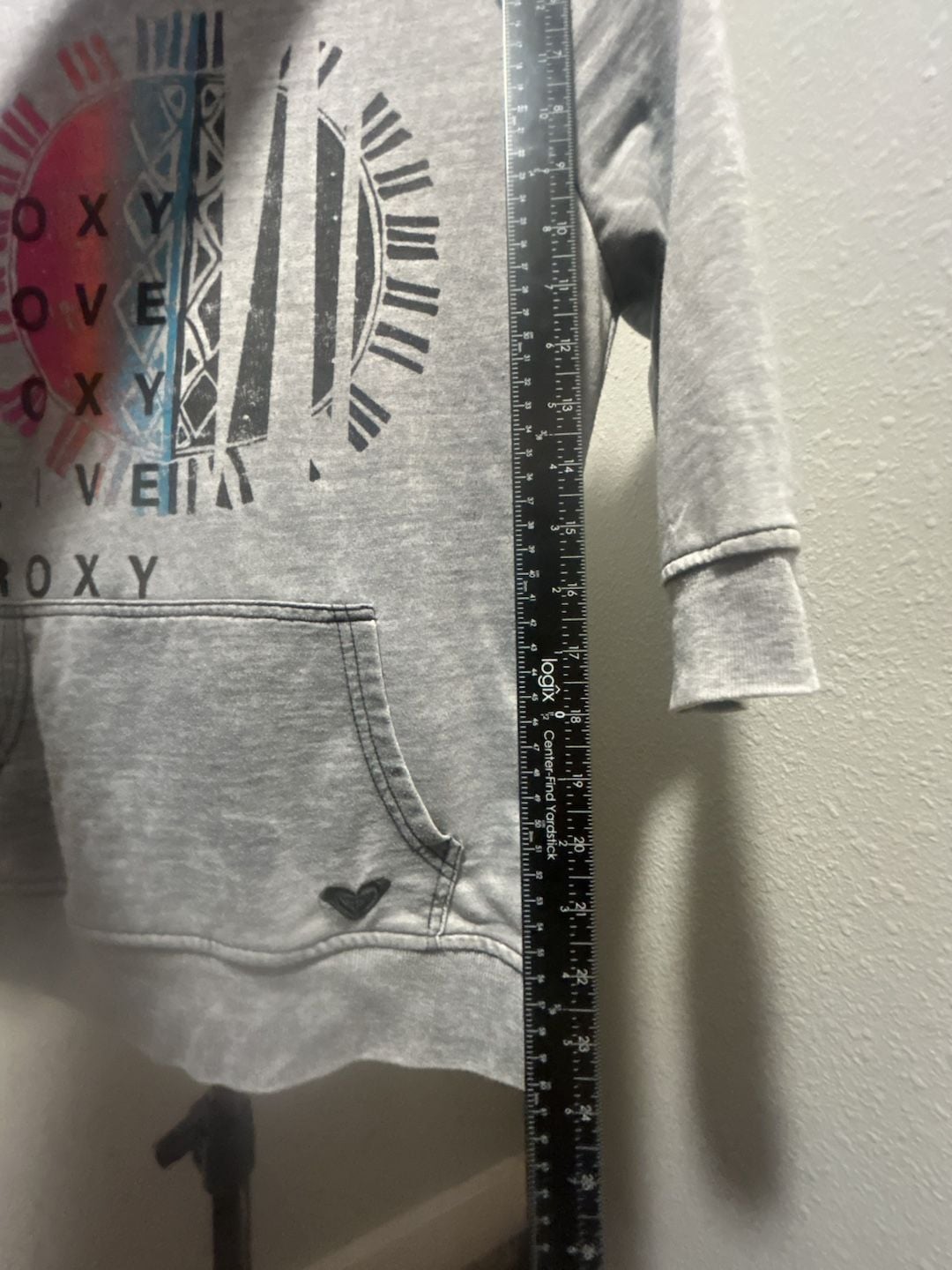 Y2K vintage Roxy Graphic Print Pullover Sweatshirt Size Medium Gray 4
