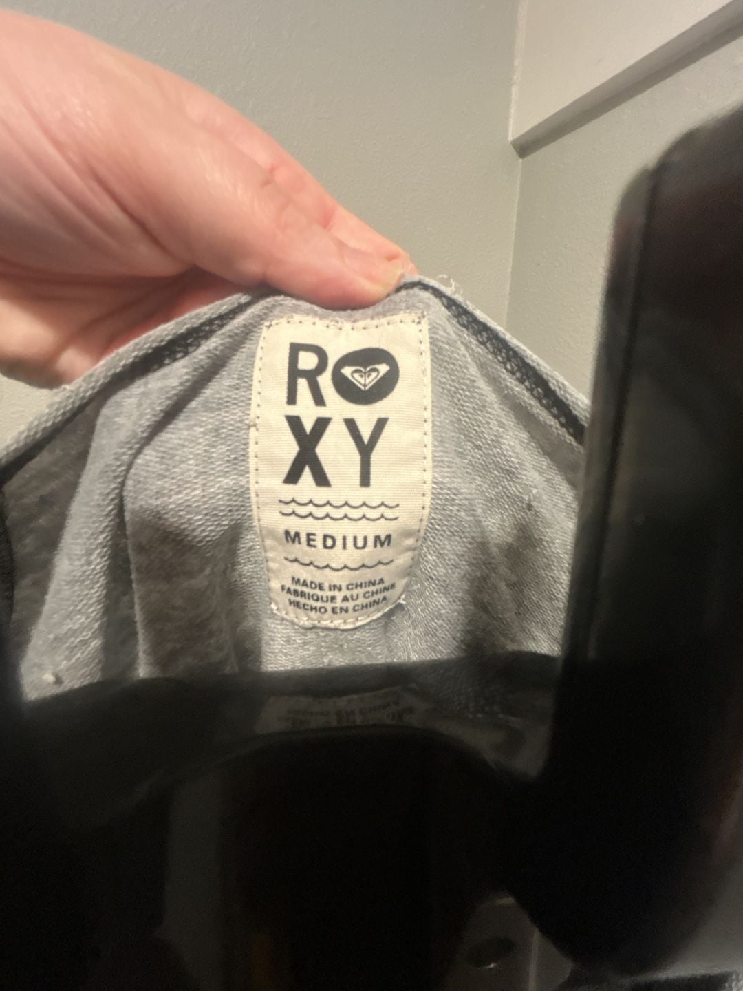 Y2K vintage Roxy Graphic Print Pullover Sweatshirt Size Medium Gray 5