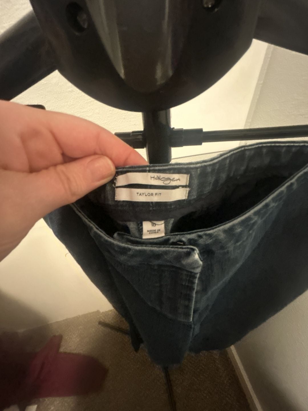 Halogen Taylor Fit Pants Size 10 Dark Wash Denim 4