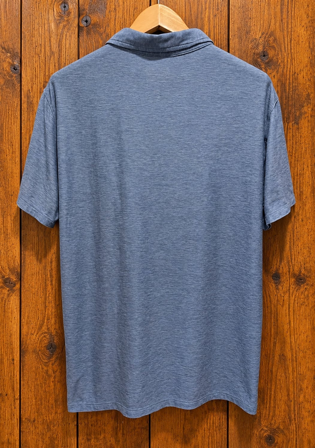 Vuori Blue Heather Performance Polo Shirt Mens L Minimalist Golf Activewear 9