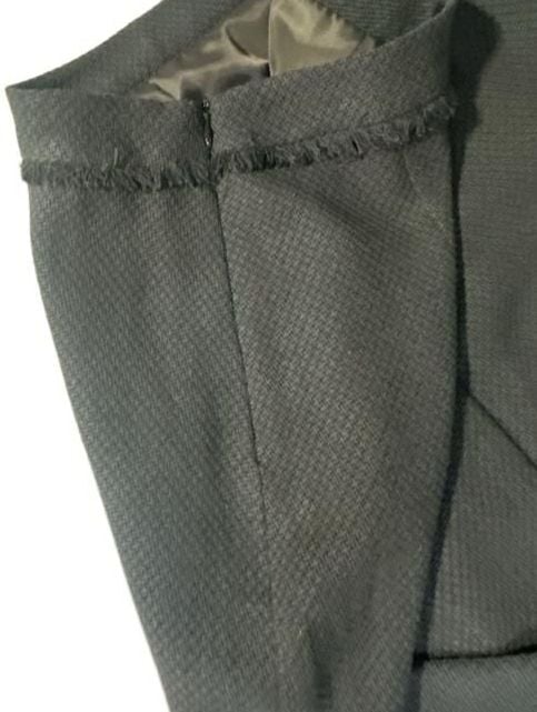 Therapy Skirt Suit Set Size 8 Black Button Front Jacket Pencil Skirt 10