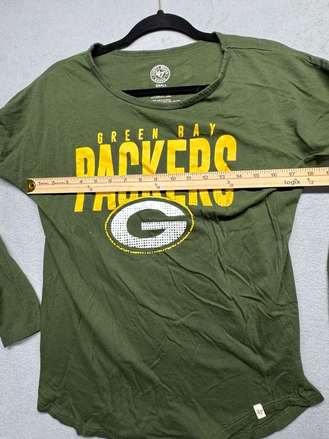 '47 Green Bay Packers Long Sleeve T-Shirt Size Small Green 7