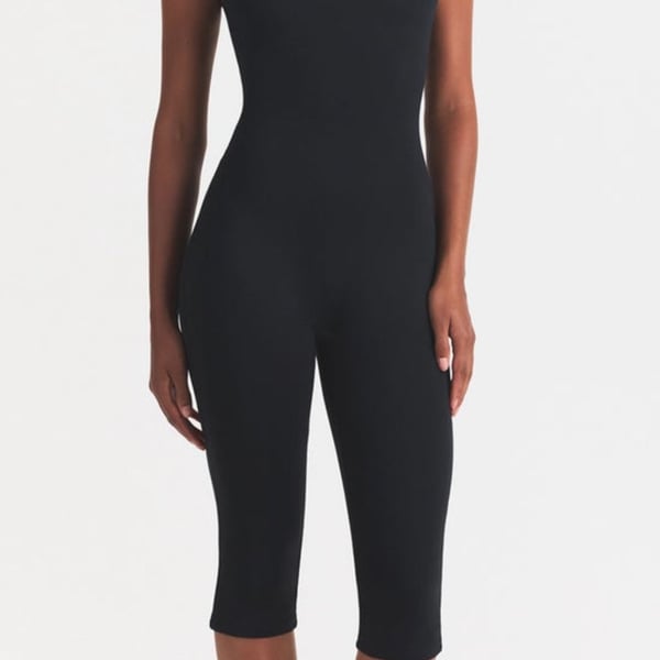 SKIMS Smooth Layers Skimpy Strap Catsuit Size S Black