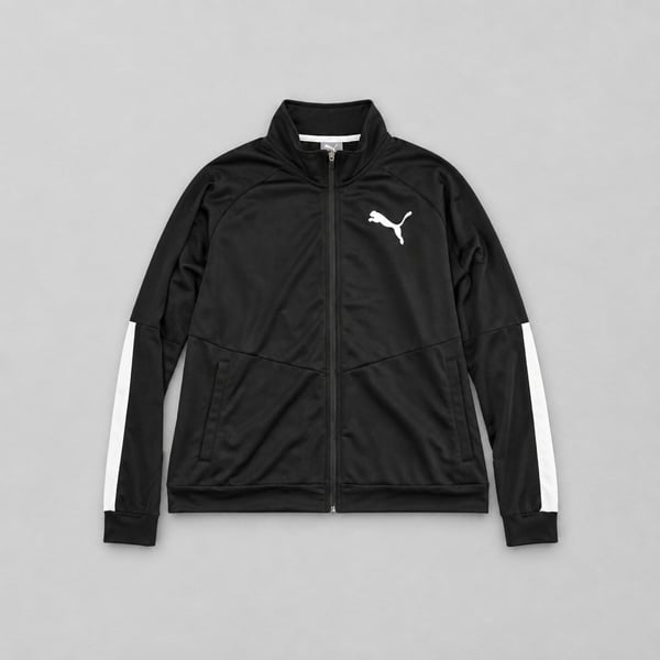 Puma Track Jacket Black White Full Zip
