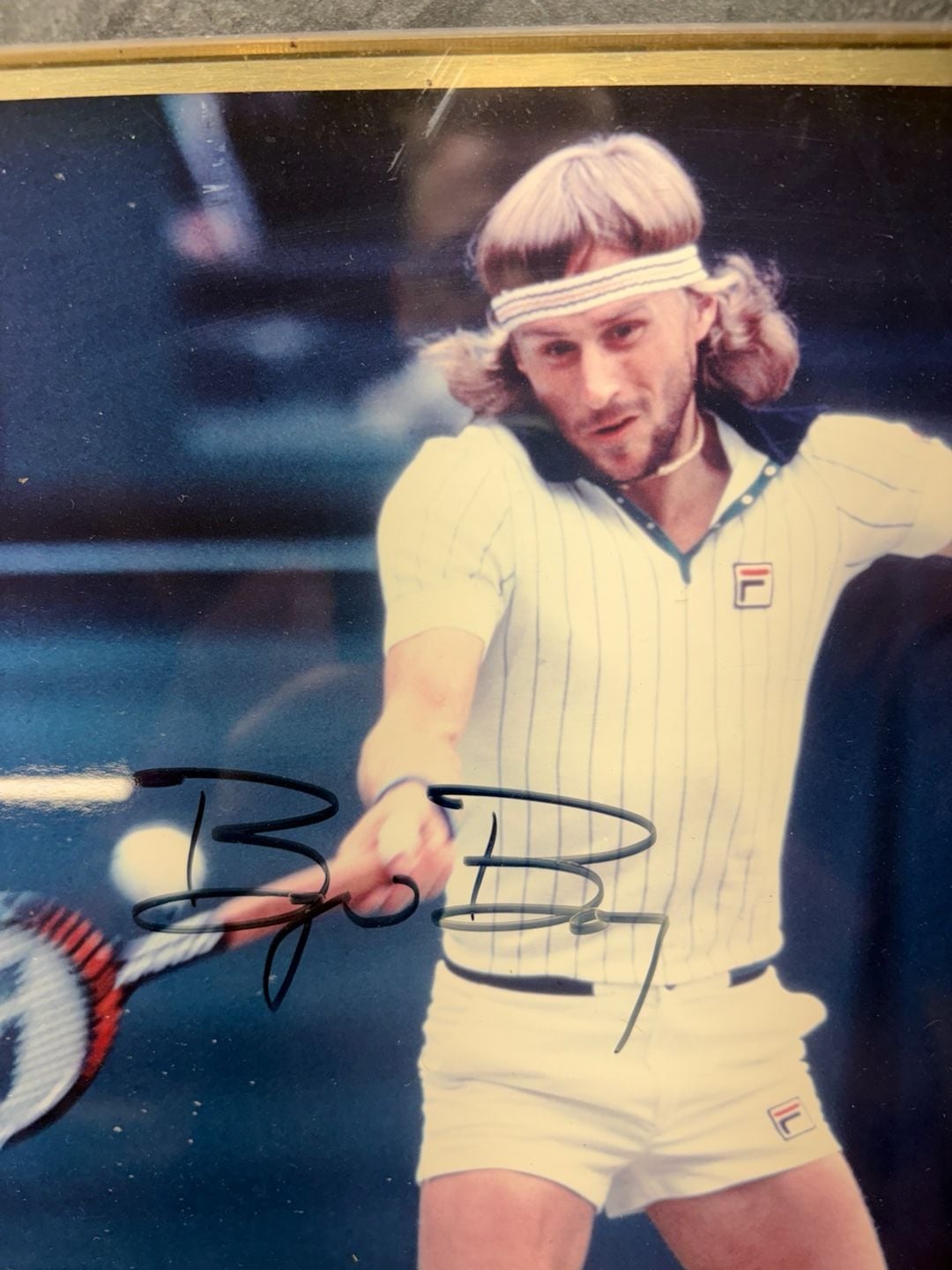 Sports Immortals Museum Bjorn Borg signed Tennis Plaque Photo Display-12x15 3