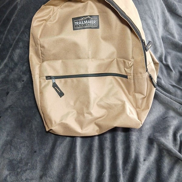 Trailmaker Equipment Backpack Khaki Tan 17 Inch