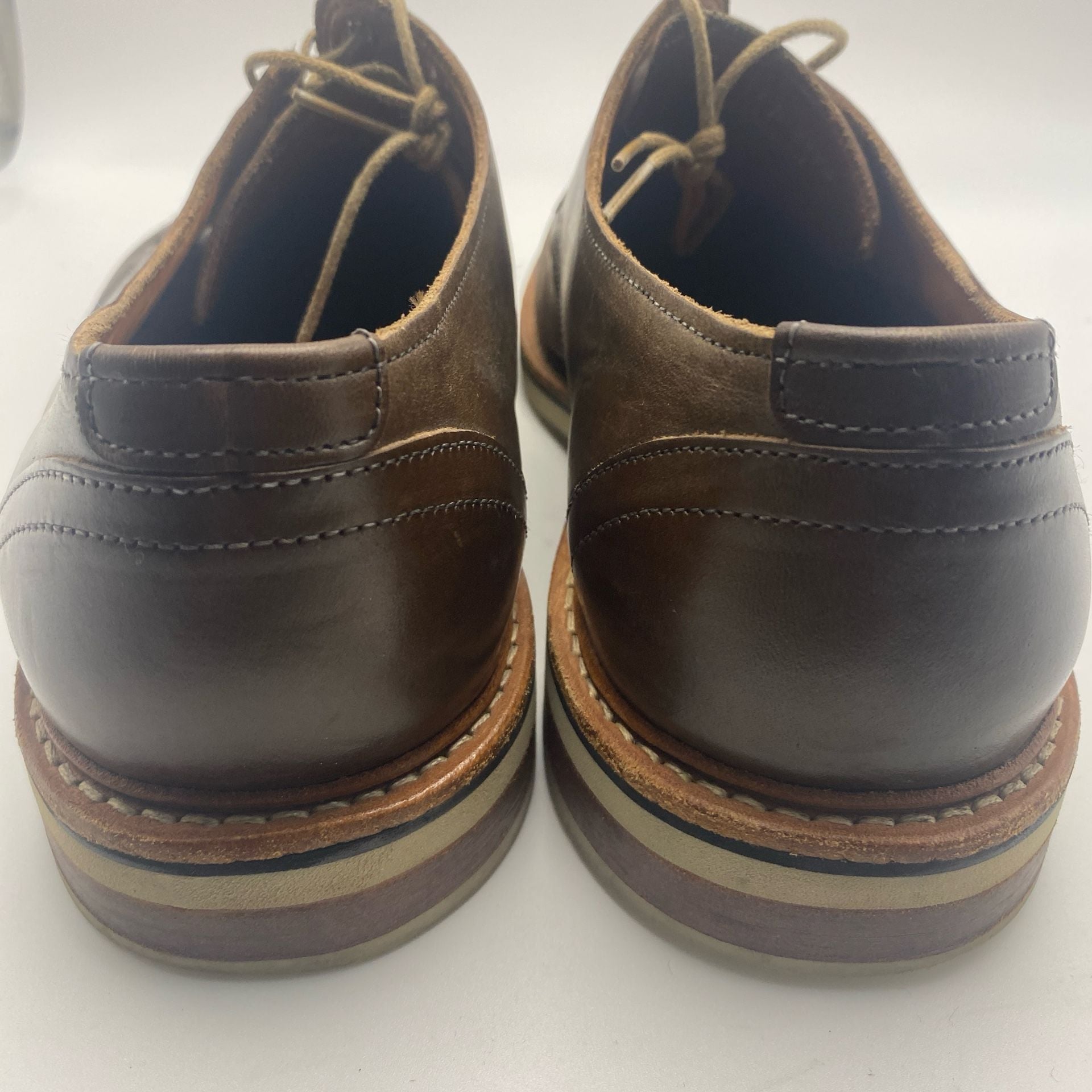 Allen Edmonds Nomad Derby Shoes Brown Leather Size 12 D (DS1041) 7