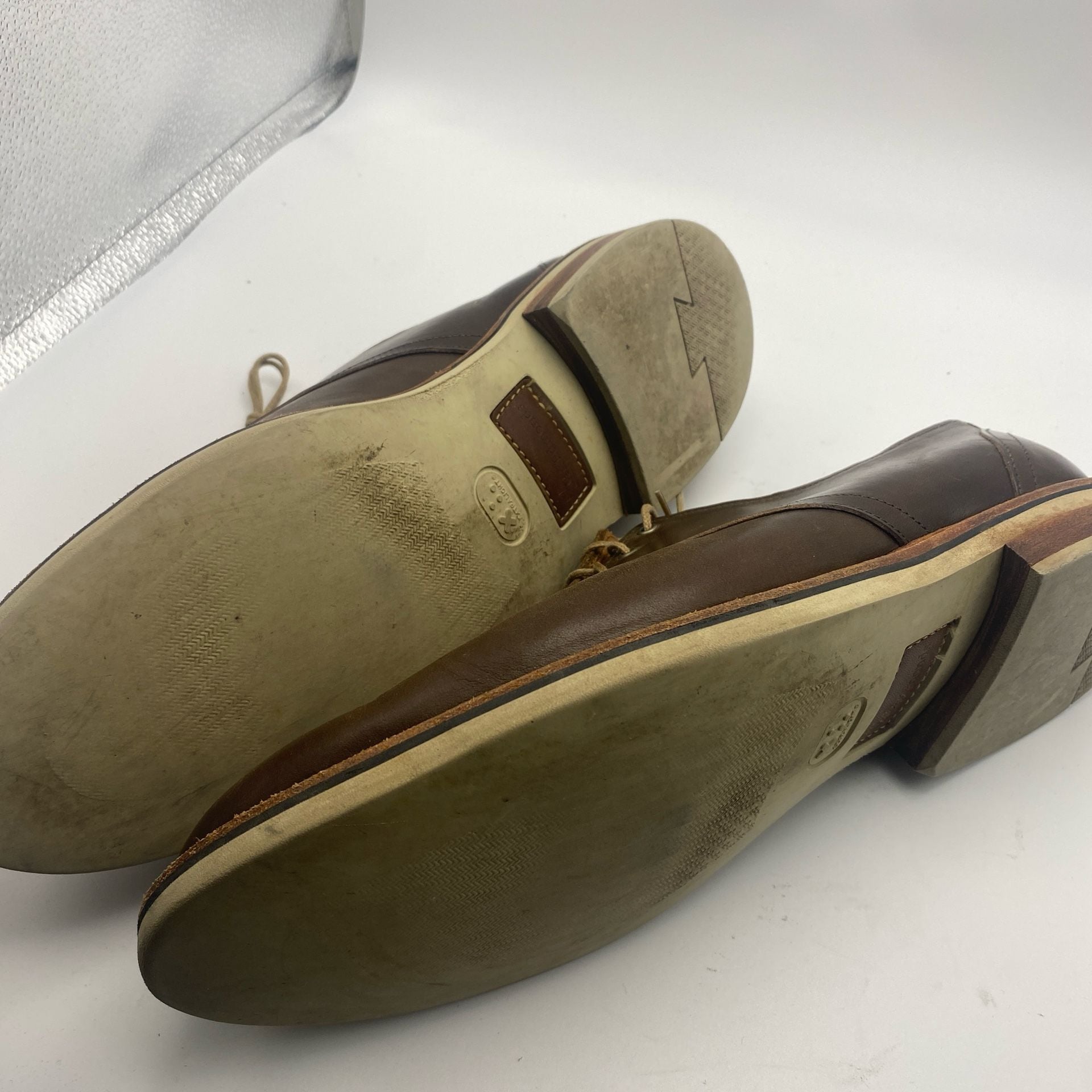 Allen Edmonds Nomad Derby Shoes Brown Leather Size 12 D (DS1041) 8