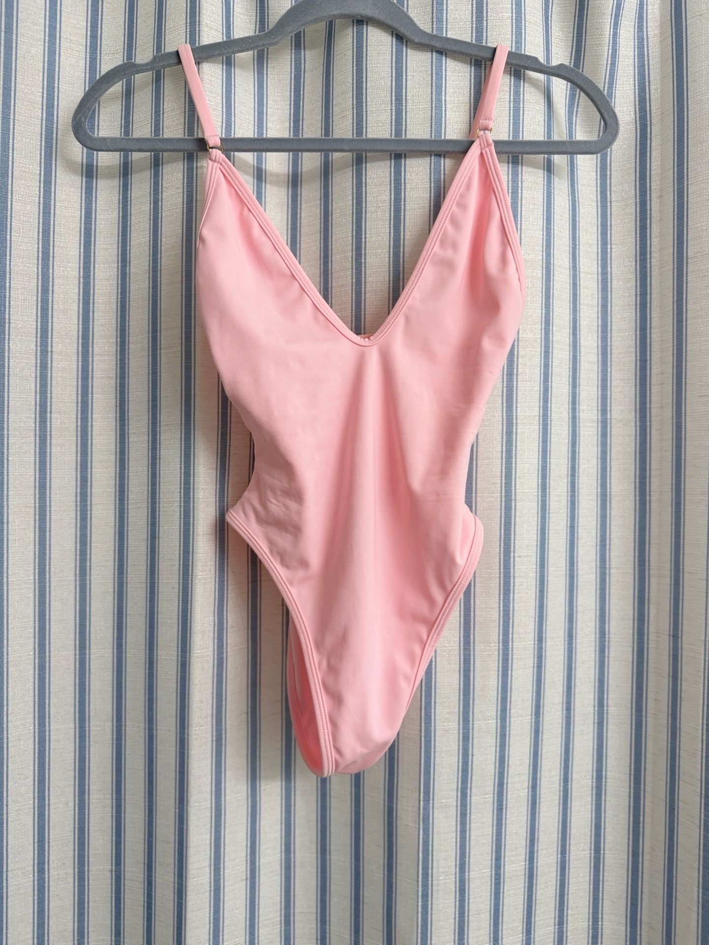 Gooseberry Seaside So Chic One Piece Swimsuit Size S Baby Pink 3