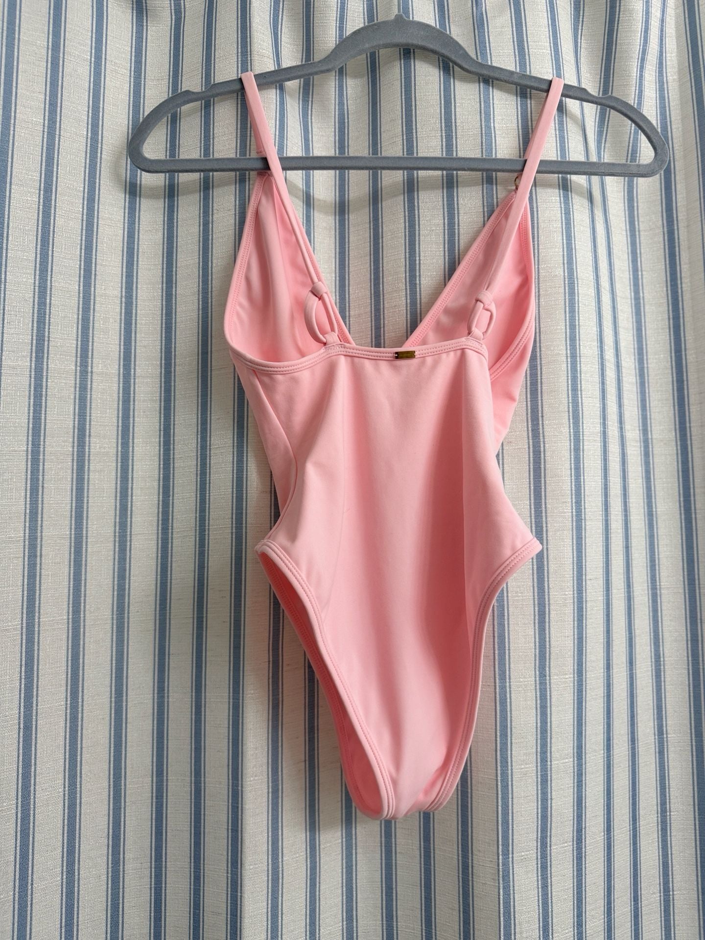 Gooseberry Seaside So Chic One Piece Swimsuit Size S Baby Pink 4