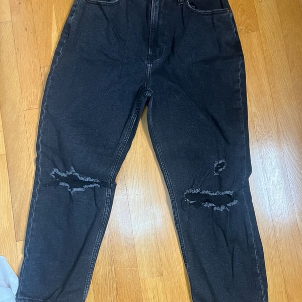 Abercrombie & Fitch Curve Love The Ankle Straight Ultra High Rise Size 28 6s