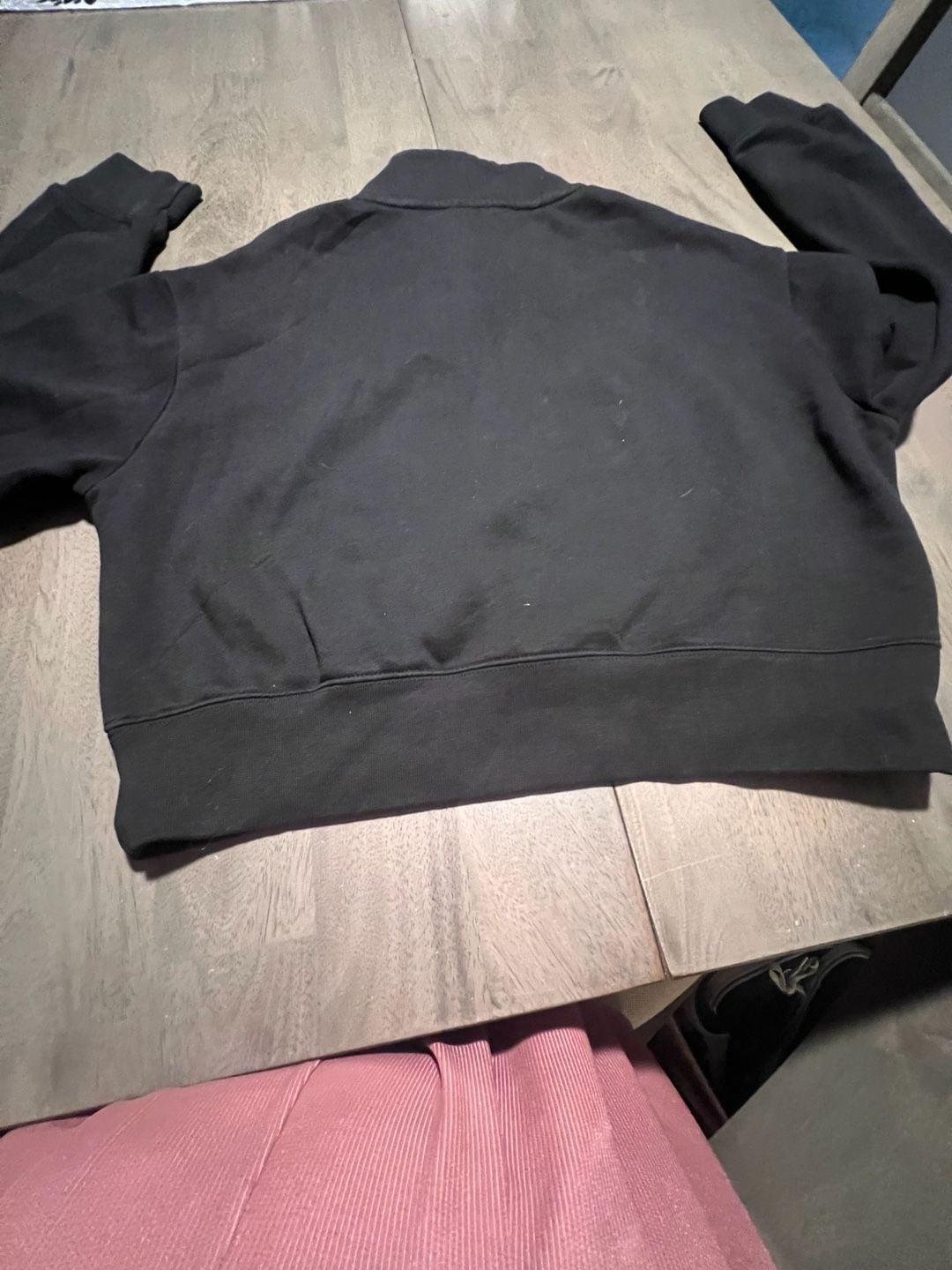 District V.I.T. Fleece Half-Zip Pullover Sweatshirt Size L Black 3