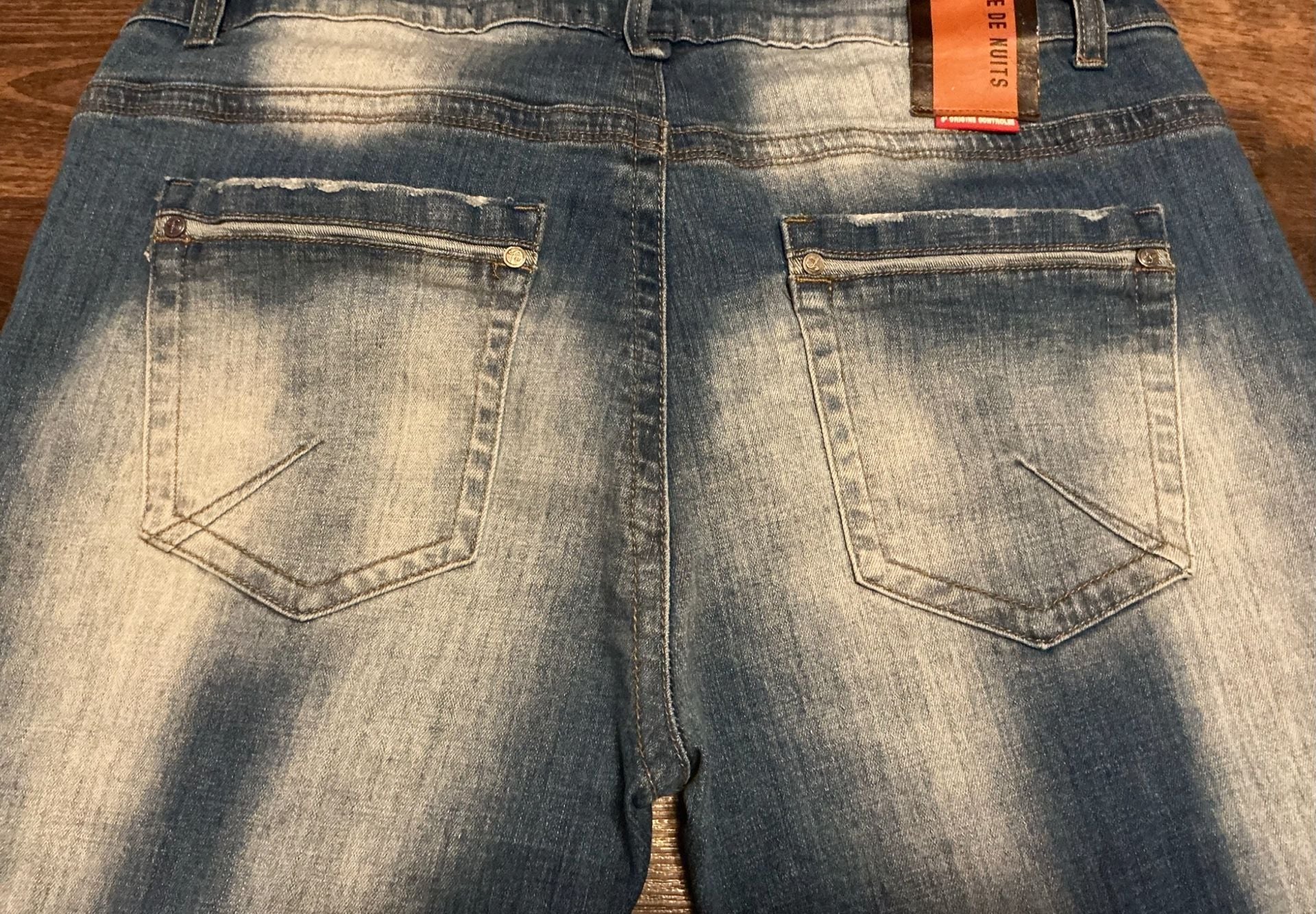 Côte de Nuits Guerre et Paix Distressed Denim Jeans 8