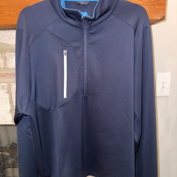 Zero Restriction Tour Series Size L Navy Blue Quarter Zip