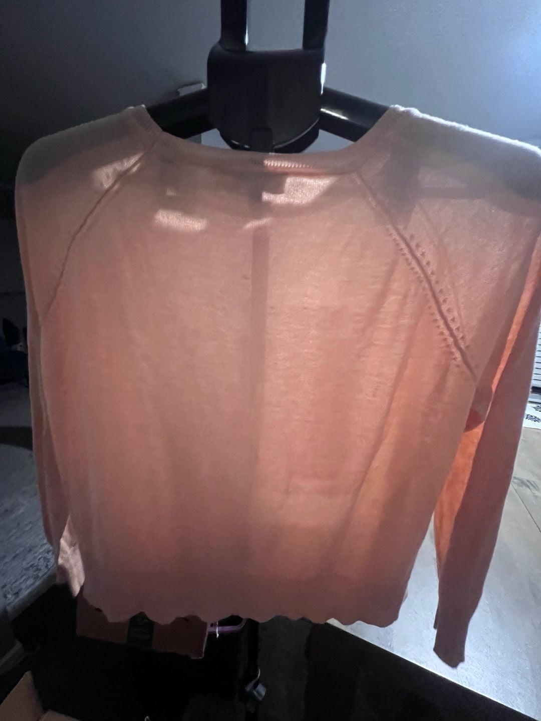 Zara Sweater Size S Pink Crew Neck Long Sleeve Pullover 3
