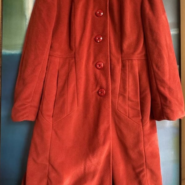 Vintage Shagmoor Long Rust Coat