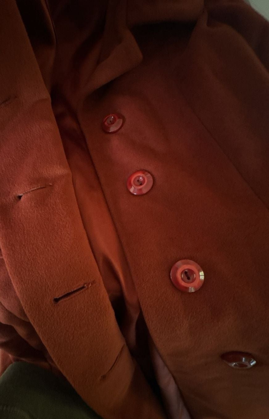 Vintage Shagmoor Long Rust  Coat  8