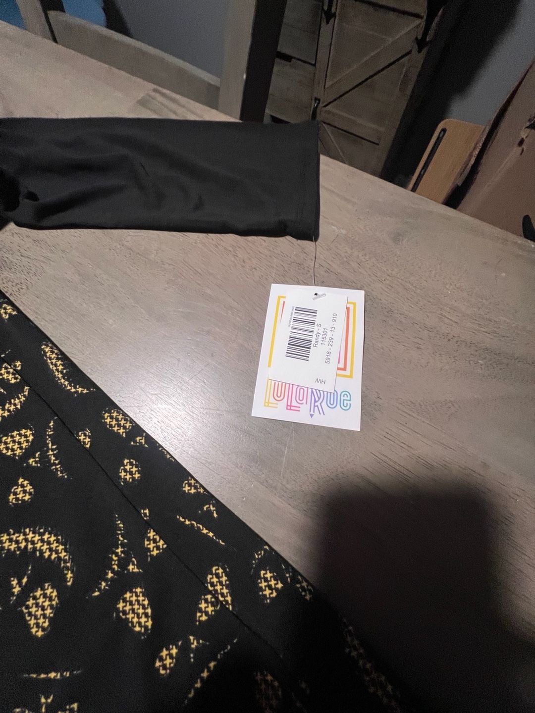 LuLaRoe Randy Size S Black Yellow Jack Skellington Pumpkin Shirt NWT 6