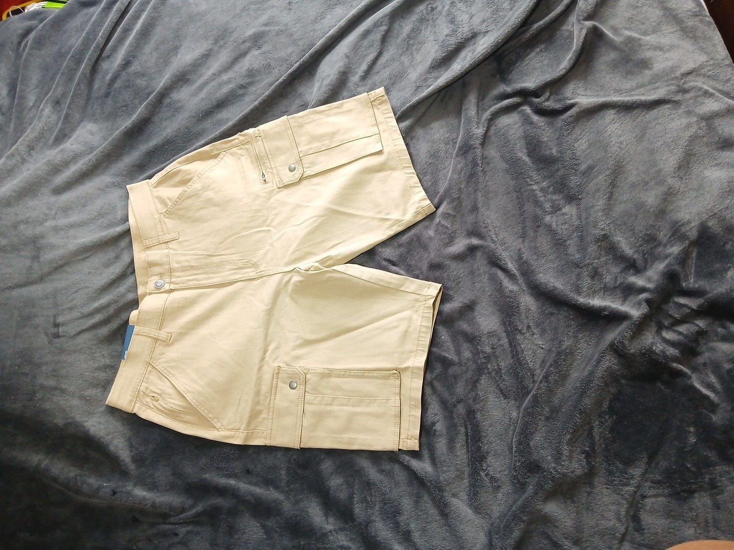 Iron Co. Regular Fit Stretch Cargo Short Size 36 Khaki 2
