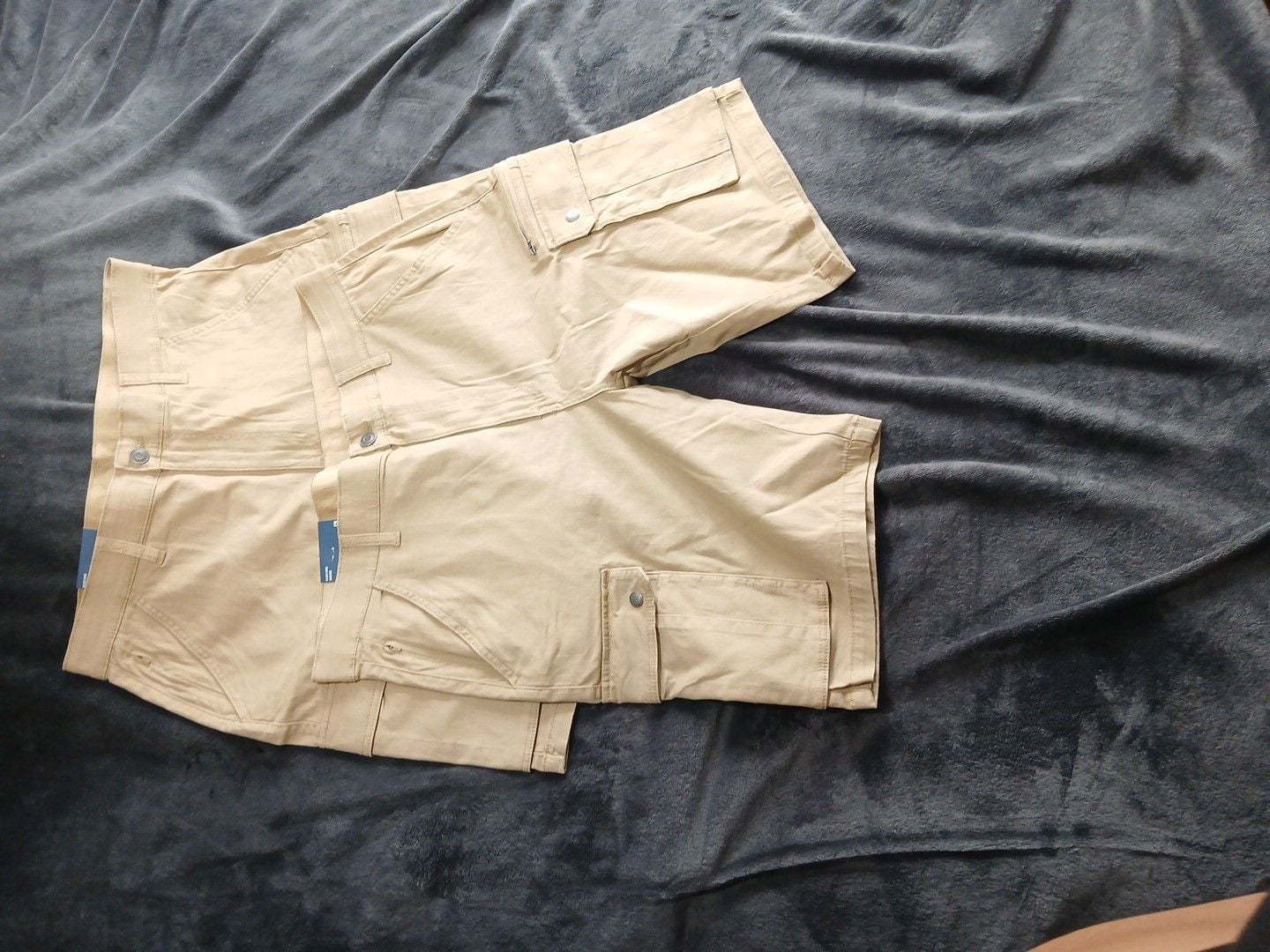 Iron Co. Regular Fit Stretch Cargo Short Size 36 Khaki 6