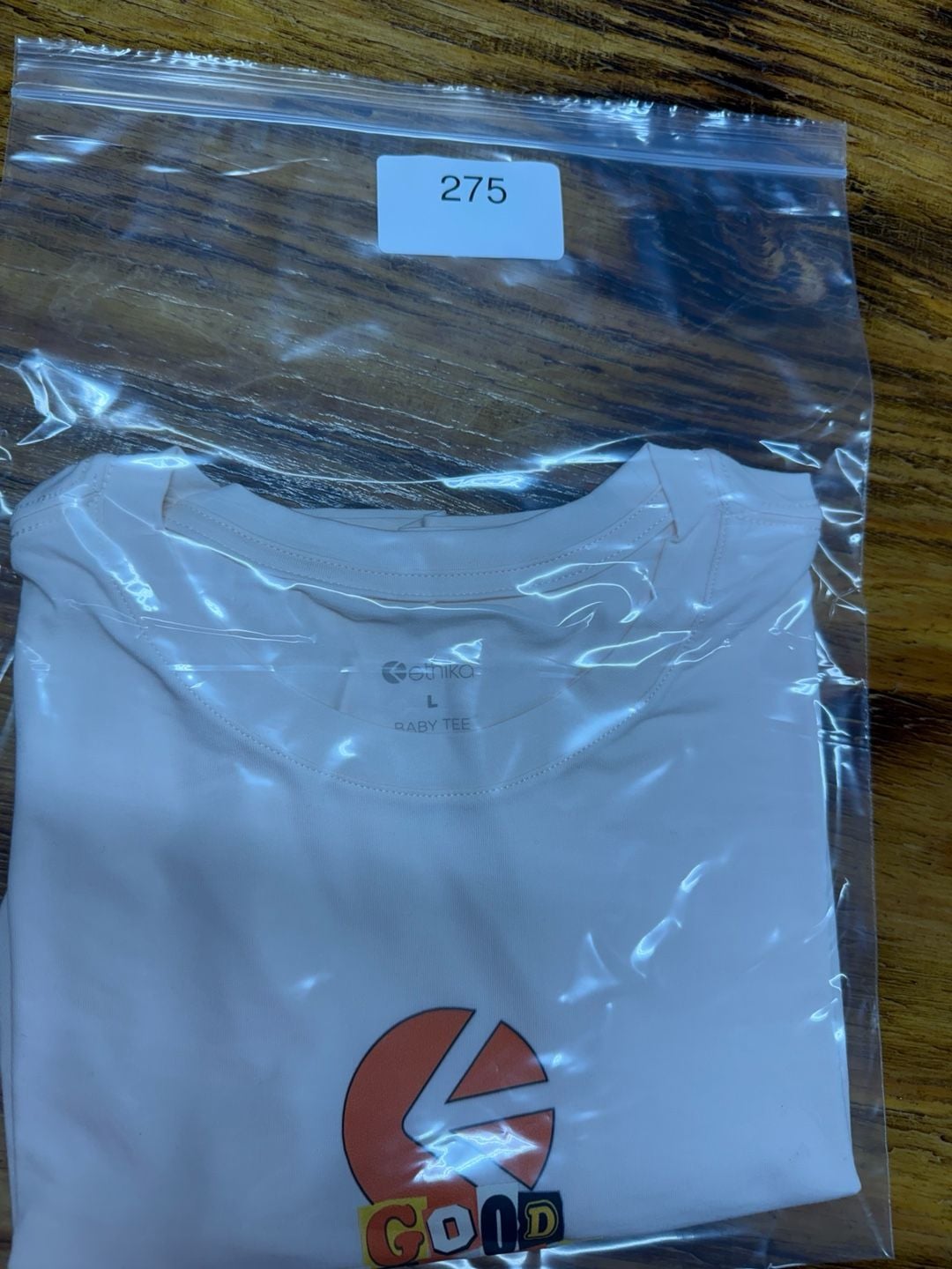 Ethika Good Ethika Baby Tee Size L White Short Sleeve 7