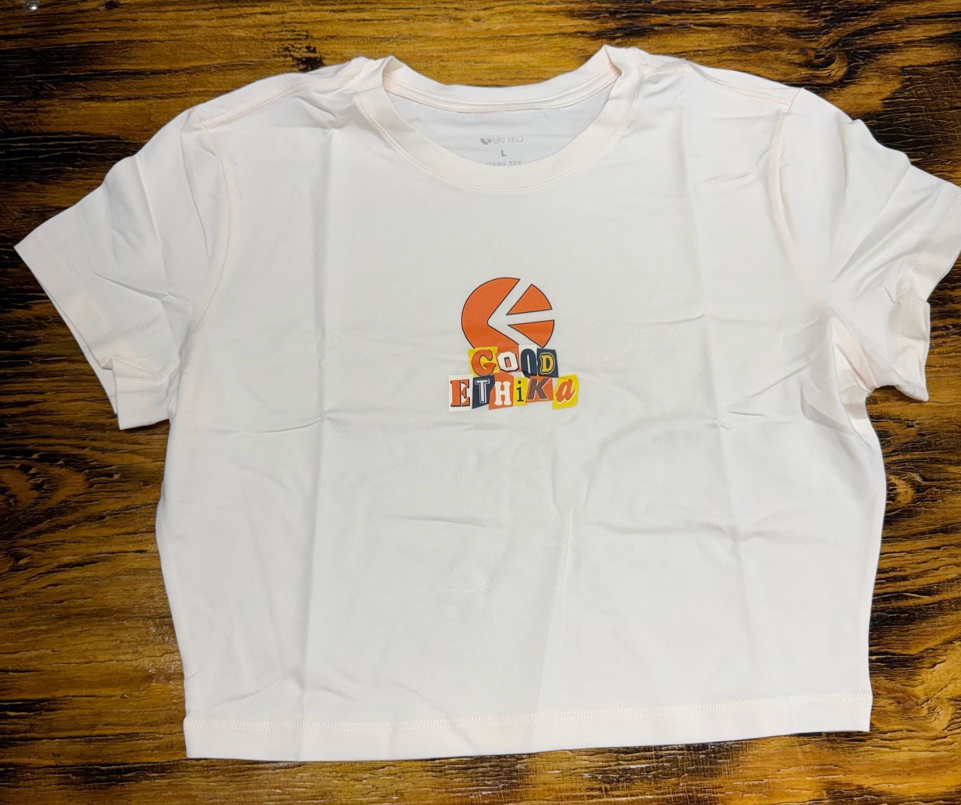 Ethika Good Ethika Baby Tee Size L White Short Sleeve 2