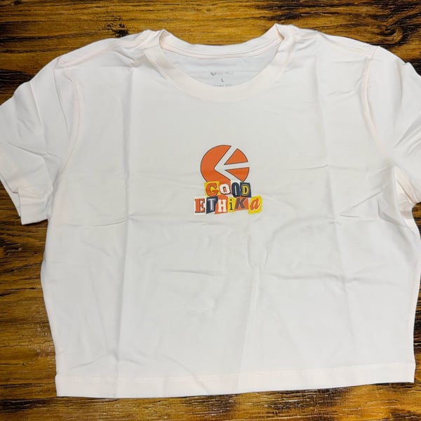 Ethika Good Ethika Baby Tee Size L White Short Sleeve