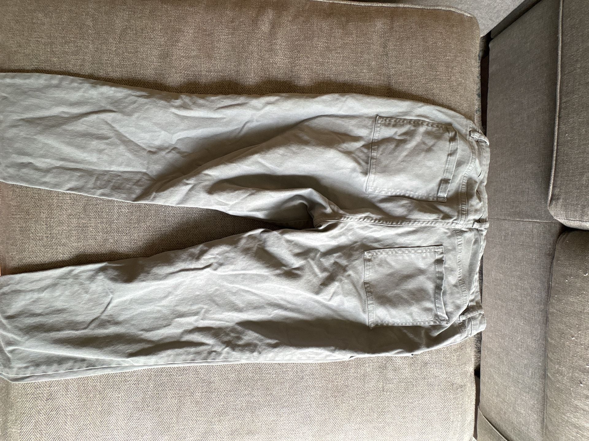 Banana Republic Utility Pants Size 10 Gray Cotton Blend Patch Pockets 4