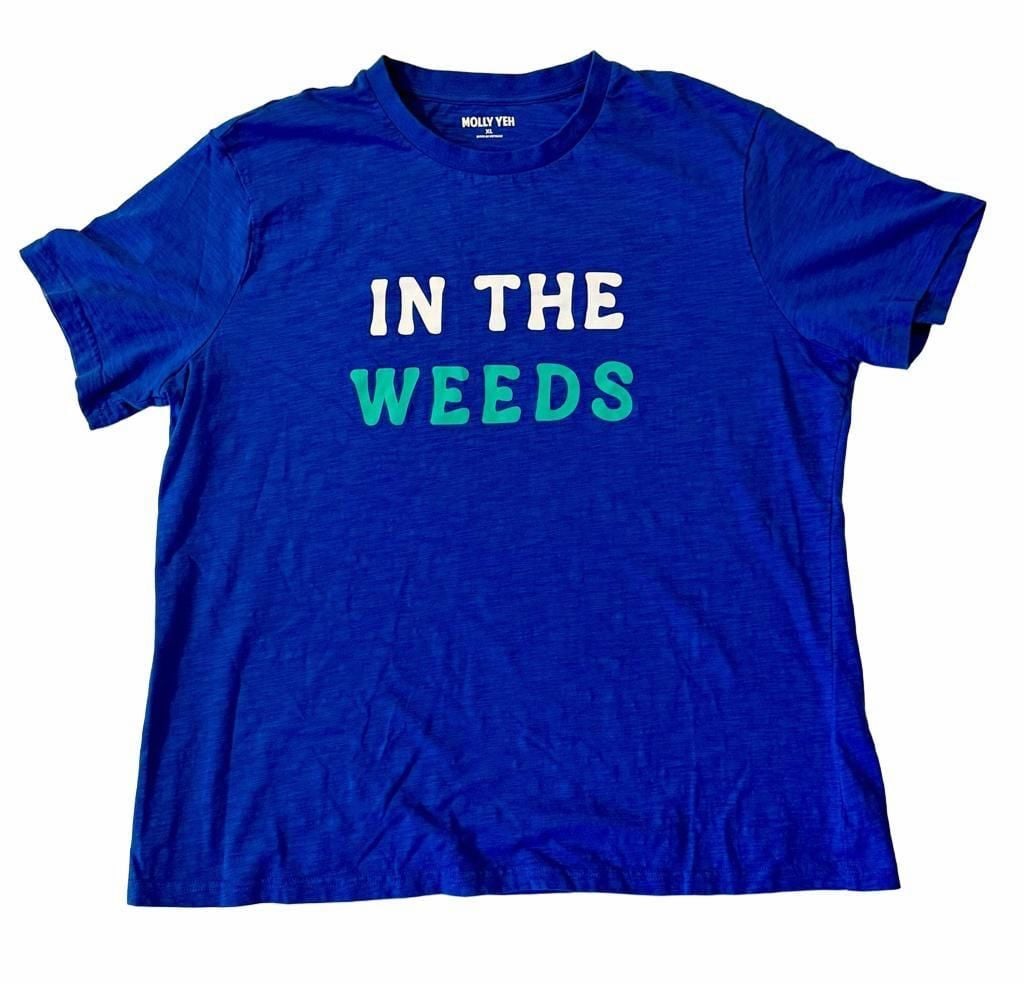 Molly Yeh In The Weeds Graphic T-Shirt Size XL Blue 2