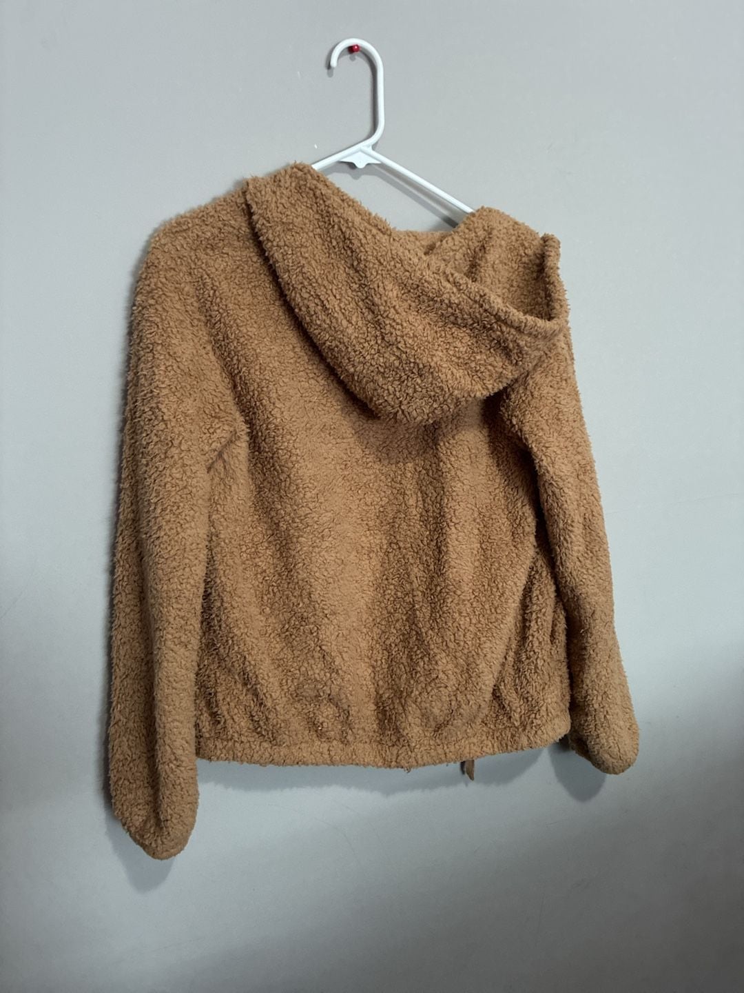 SO Cozy Softest Sherpa Size XS Womens Brown Zip Up Hoodie Jacket 5