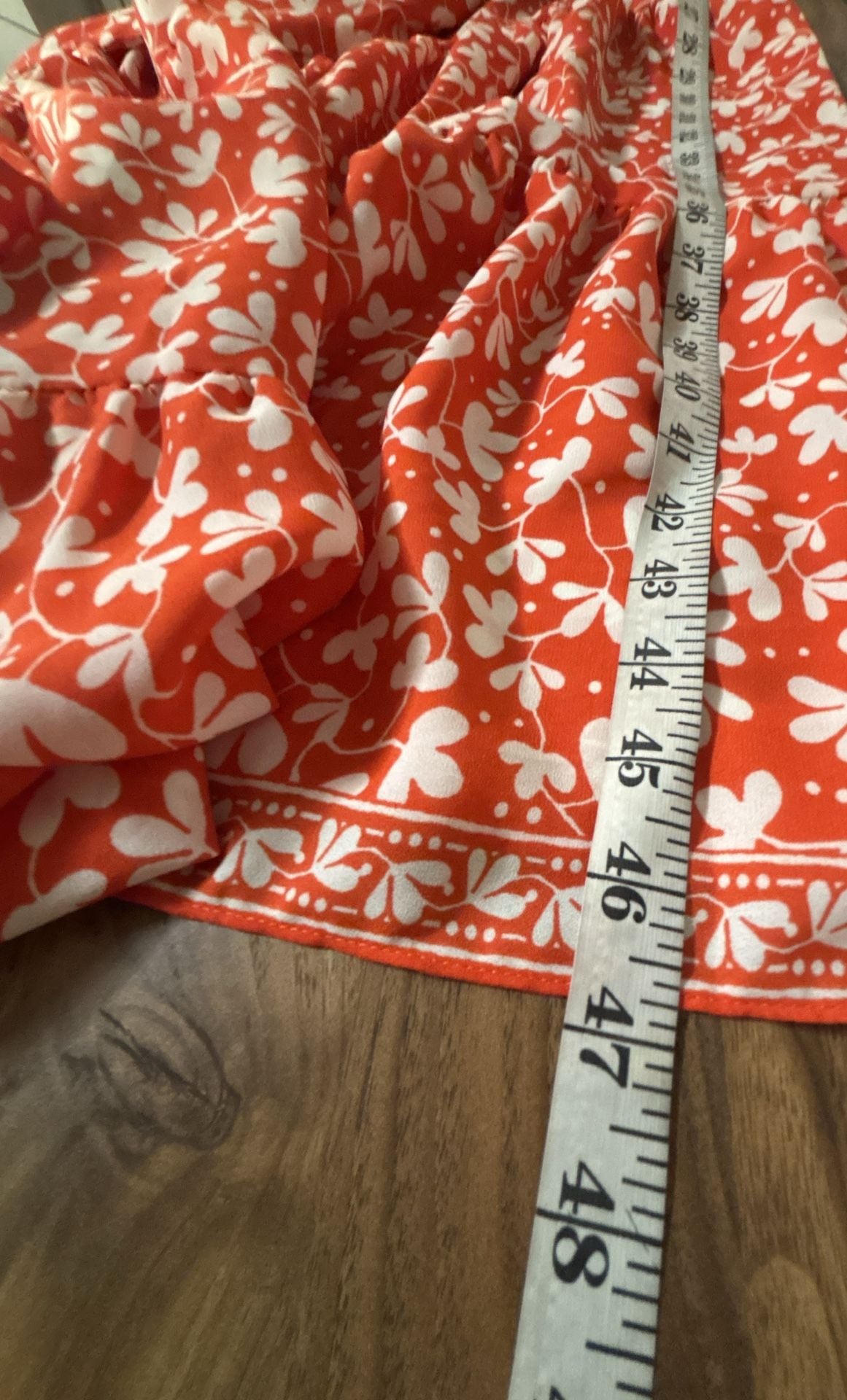 Max Studio Floral Tiered Maxi Dress Size Xs Orange White 13