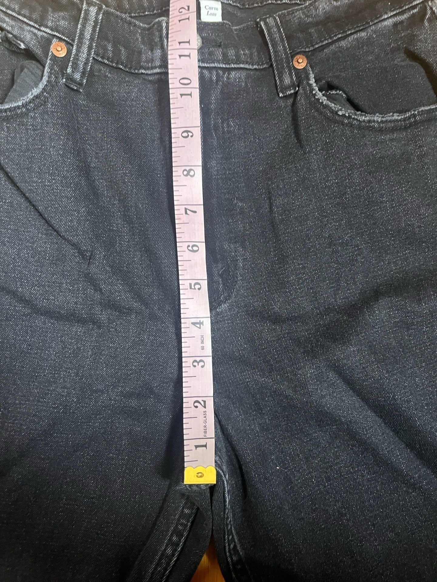 Abercrombie & Fitch Curve Love The Ankle Straight Ultra High Rise Size 28 6s 5