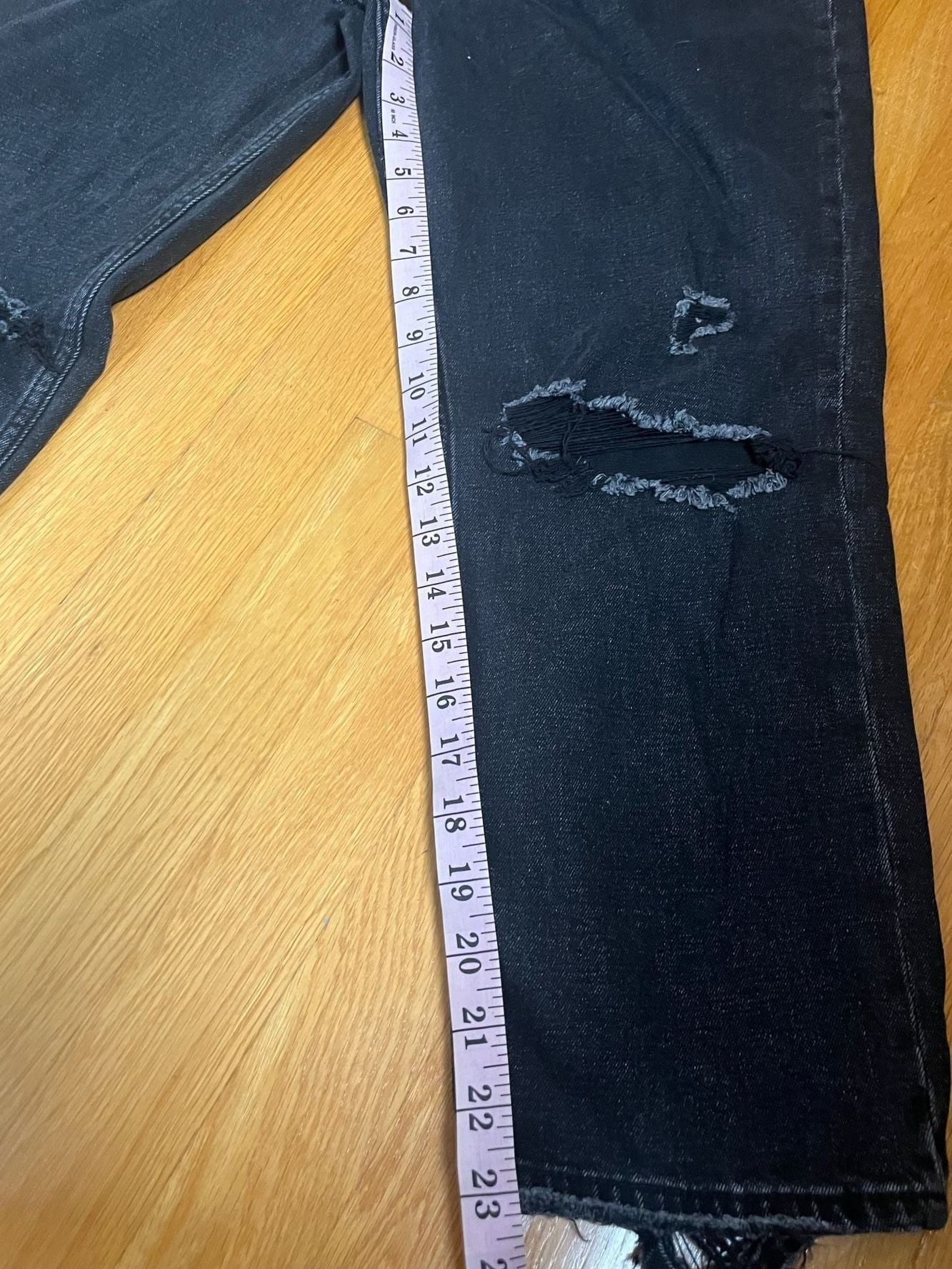 Abercrombie & Fitch Curve Love The Ankle Straight Ultra High Rise Size 28 6s 7